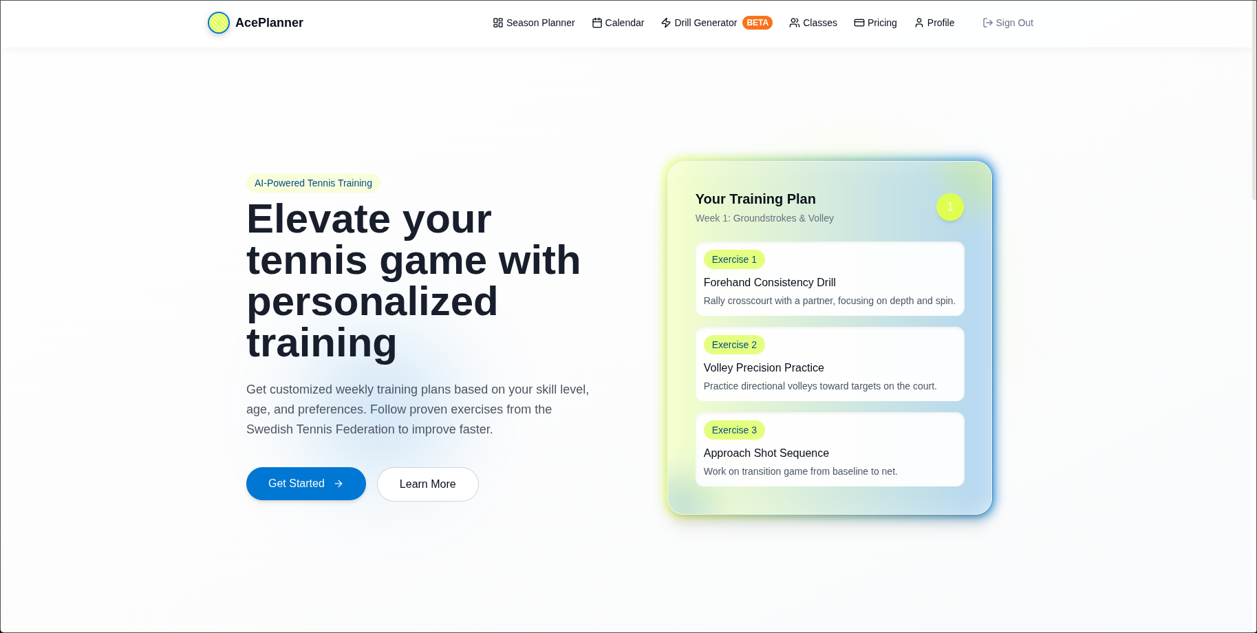 Portfolio project 1 - aceplanner